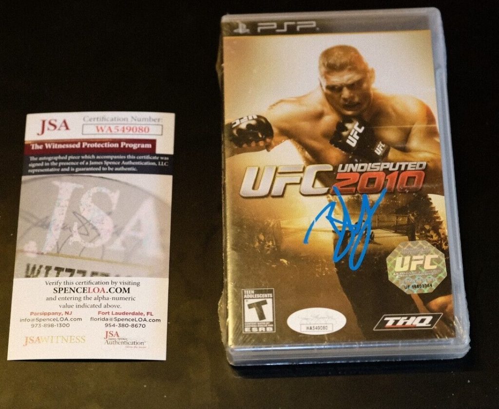 Brock Lesnar signed PSP Game Sealed